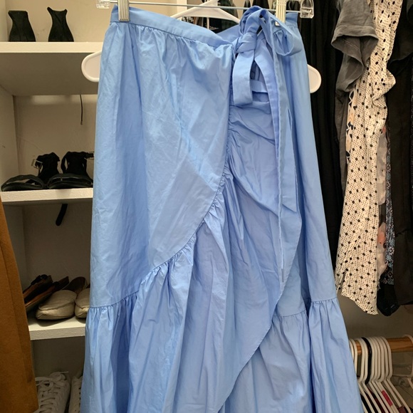 J. Crew Dresses & Skirts - Blue wrap skirt